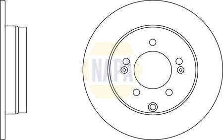 Napa NBD5825 Brake Disc - 1