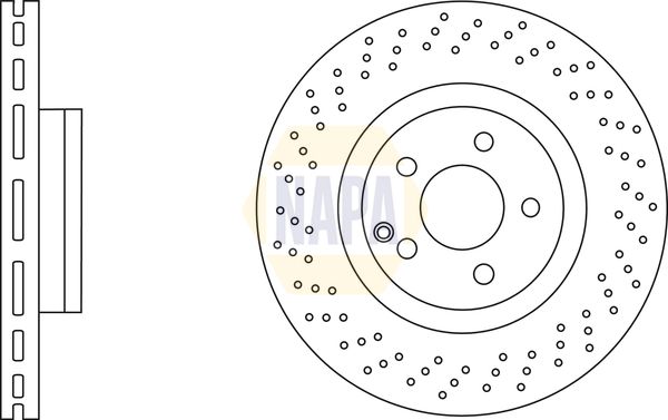 Napa NBD5826 Brake Disc - 1