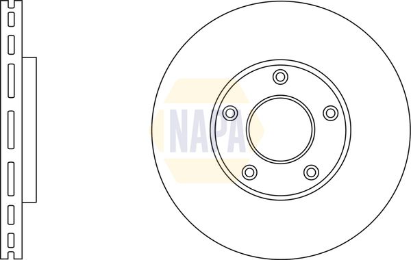 Napa NBD5829 Brake Disc - 1