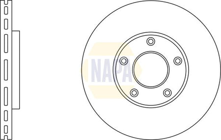 Napa NBD5829 Brake Disc - 1