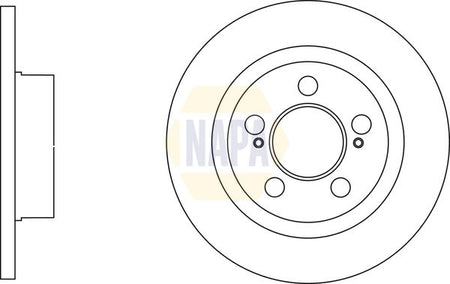 Napa NBD5833 Brake Disc - 1