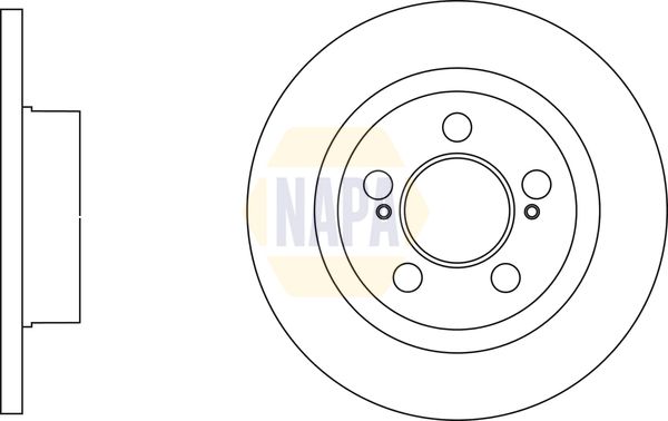 Napa NBD5833 Brake Disc - 1