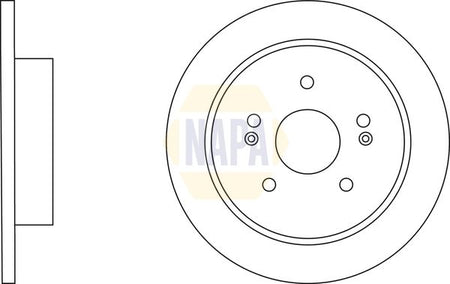 Napa NBD5836 Brake Disc - 1