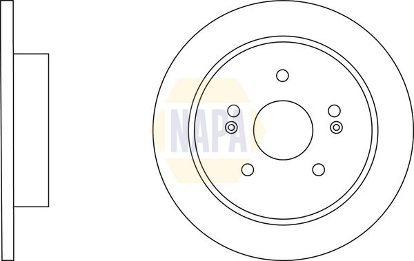 Napa NBD5836 Brake Disc - 1