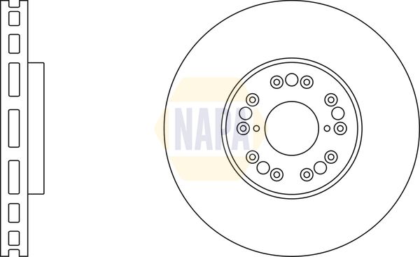 Napa NBD5837 Brake Disc - 1