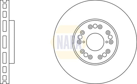 Napa NBD5837 Brake Disc - 1
