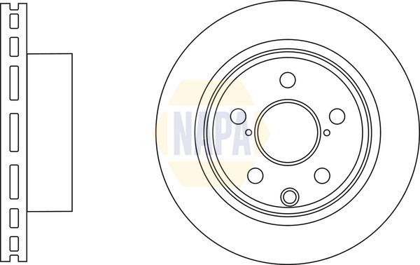 Napa NBD5838 Brake Disc - 1