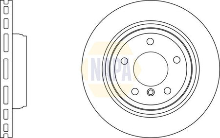 Napa NBD5843 Brake Disc - 1