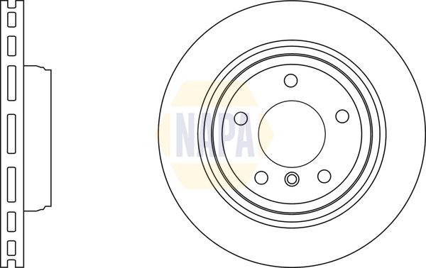Napa NBD5843 Brake Disc - 1
