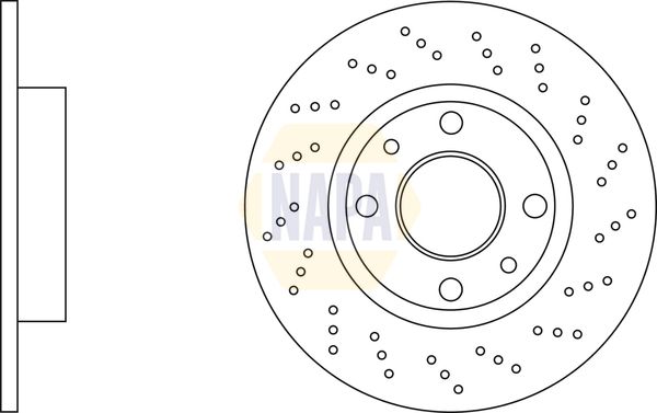 Napa NBD5846 Brake Disc - 1