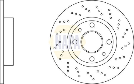 Napa NBD5846 Brake Disc - 1