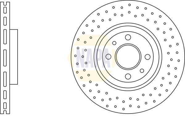 Napa NBD5847 Brake Disc - 1