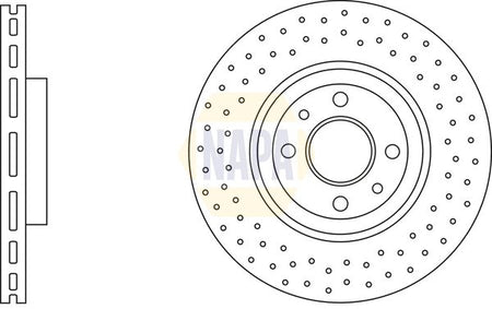 Napa NBD5847 Brake Disc - 1
