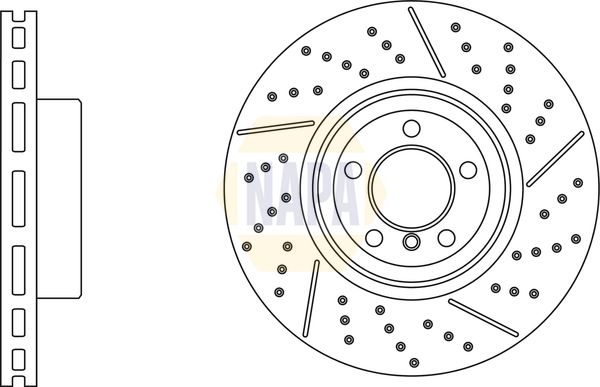 Napa NBD5848 Brake Disc - 1