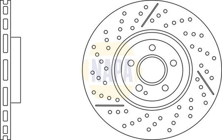Napa NBD5851 Brake Disc - 1
