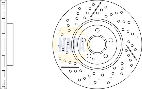 Napa NBD5851 Brake Disc - 1