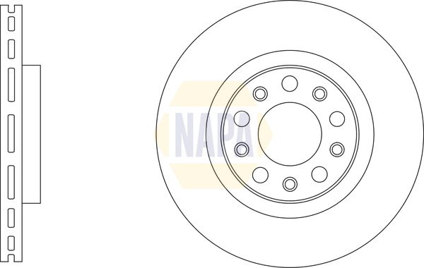 Napa NBD5861 Brake Disc - 1