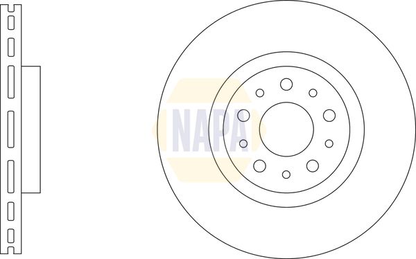 Napa NBD5866 Brake Disc - 1