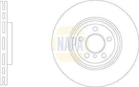 Napa NBD5867 Brake Disc - 1