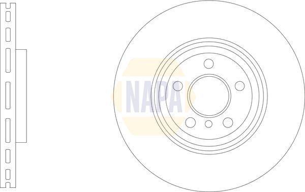 Napa NBD5867 Brake Disc - 1