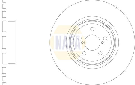 Napa NBD5868 Brake Disc - 1