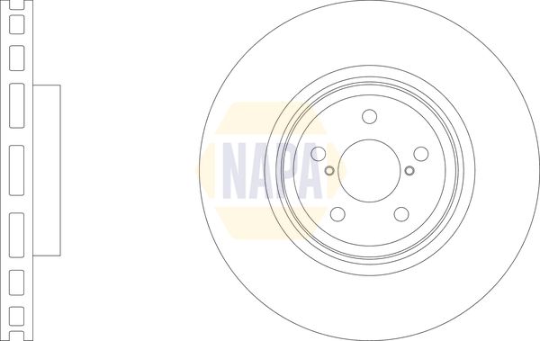 Napa NBD5868 Brake Disc - 1