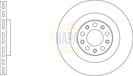 Napa NBD5869 Brake Disc - 1