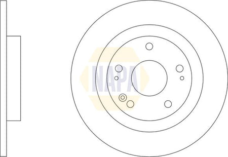 Napa NBD5872 Brake Disc - 1