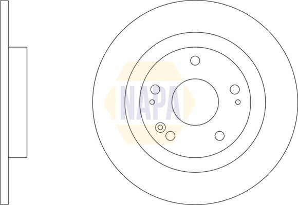Napa NBD5872 Brake Disc - 1