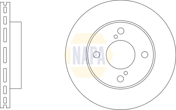 Napa NBD5874 Brake Disc - 1