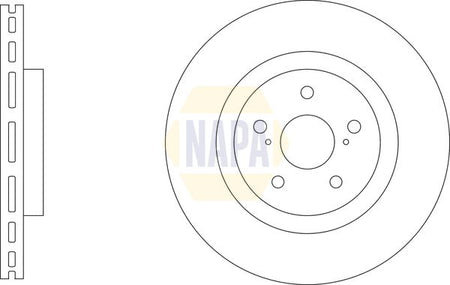 Napa NBD5876 Brake Disc - 1
