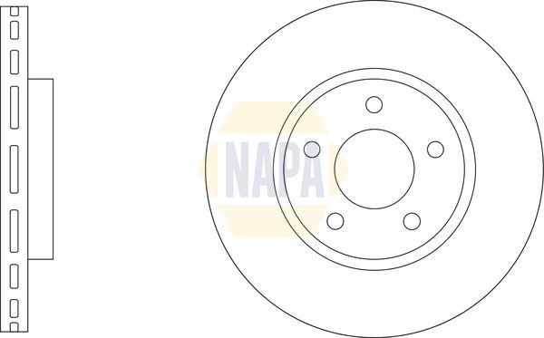 Napa NBD5878 Brake Disc - 1