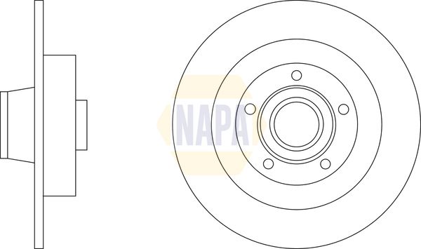 Napa NBD5879 Brake Disc - 1