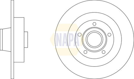 Napa NBD5879 Brake Disc - 1