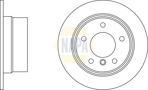 Napa NBD5880 Brake Disc - 1