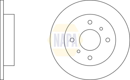 Napa NBD5883 Brake Disc - 1