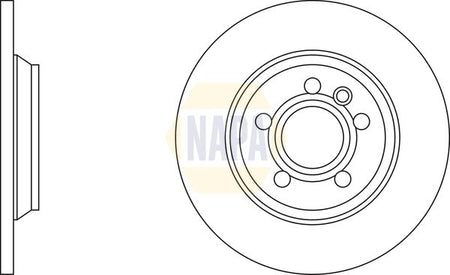 Napa NBD5884 Brake Disc - 1