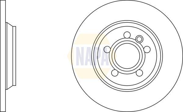 Napa NBD5884 Brake Disc - 1