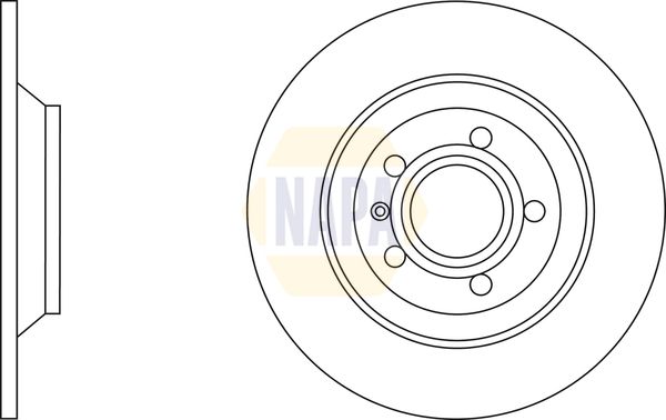 Napa NBD5886 Brake Disc - 1