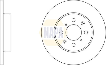 Napa NBD5887 Brake Disc - 1