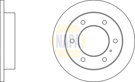 Napa NBD5888 Brake Disc - 1