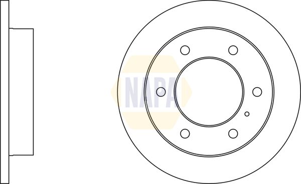 Napa NBD5888 Brake Disc - 1