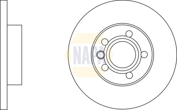 Napa NBD5892 Brake Disc - 1
