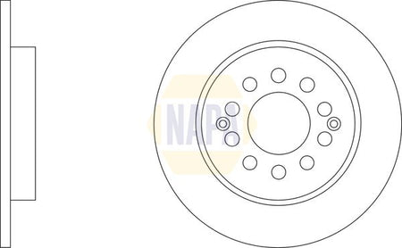 Napa NBD5897 Brake Disc - 1