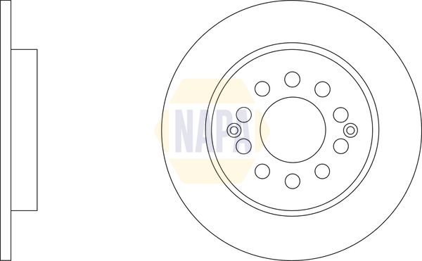 Napa NBD5897 Brake Disc - 1