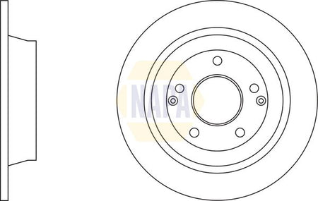Napa NBD5899 Brake Disc - 1