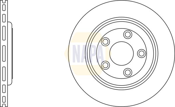 Napa NBD5903 Brake Disc - 1