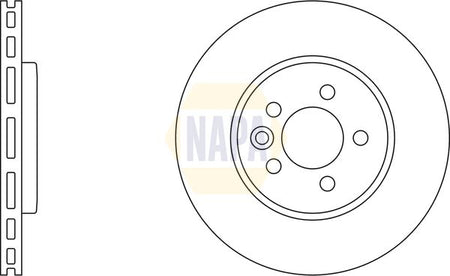 Napa NBD5904 Brake Disc - 1