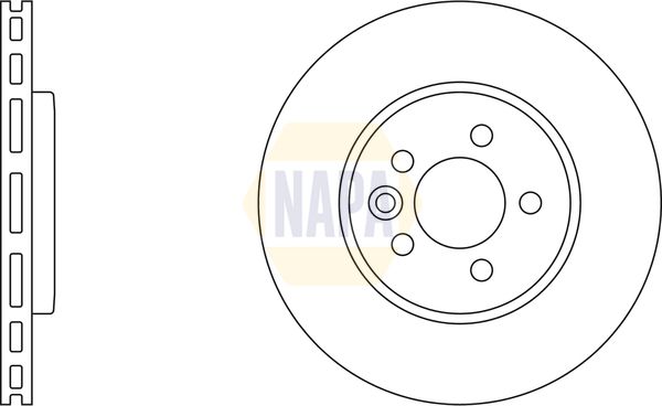 Napa NBD5904 Brake Disc - 1