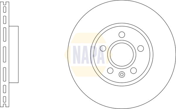 Napa NBD5911 Brake Disc - 1